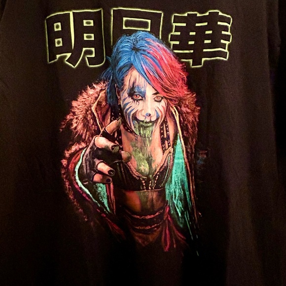 WWE Asuka Authentic Black T-Shirt - Picture 2 of 4